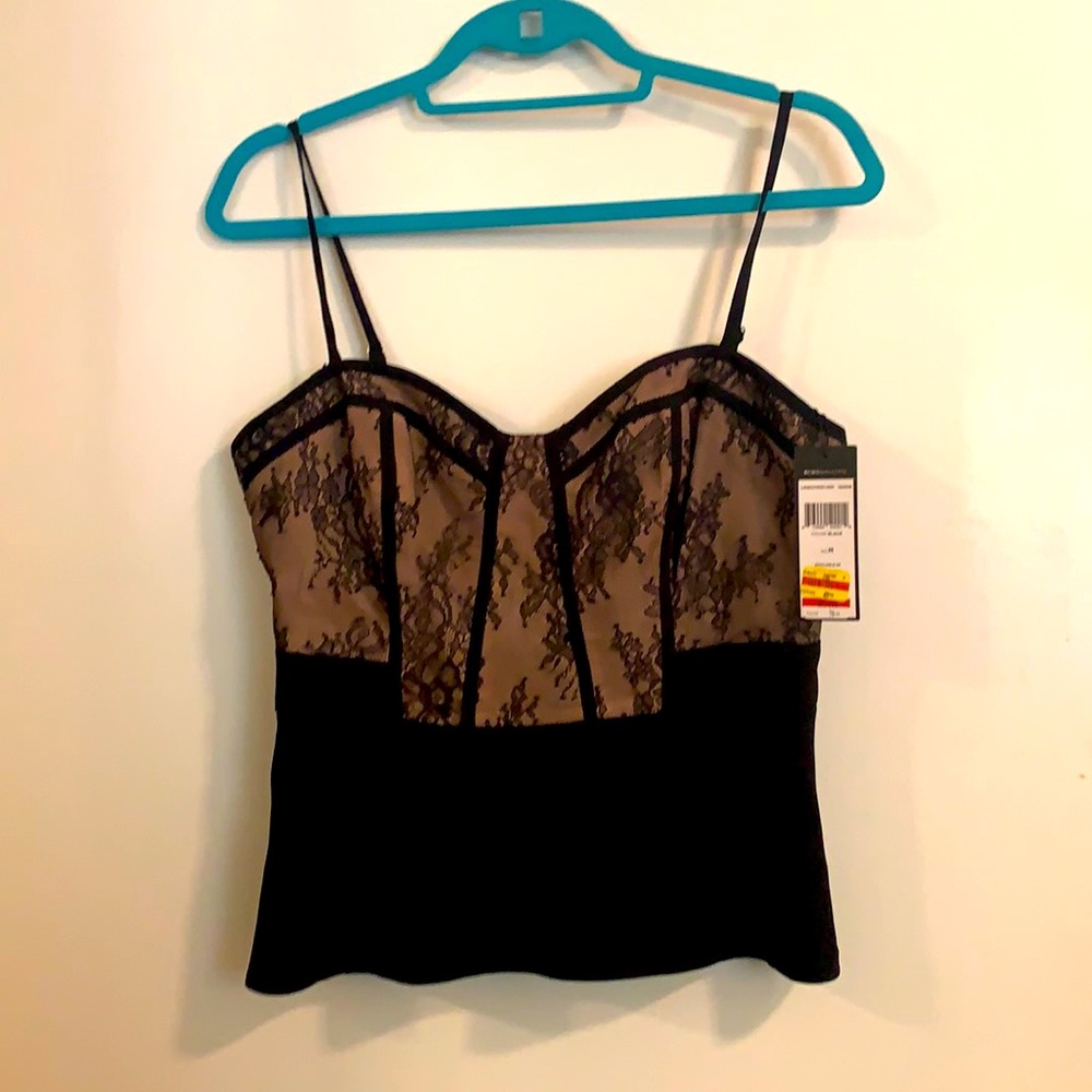 NEW! Dressy peplum lace tank